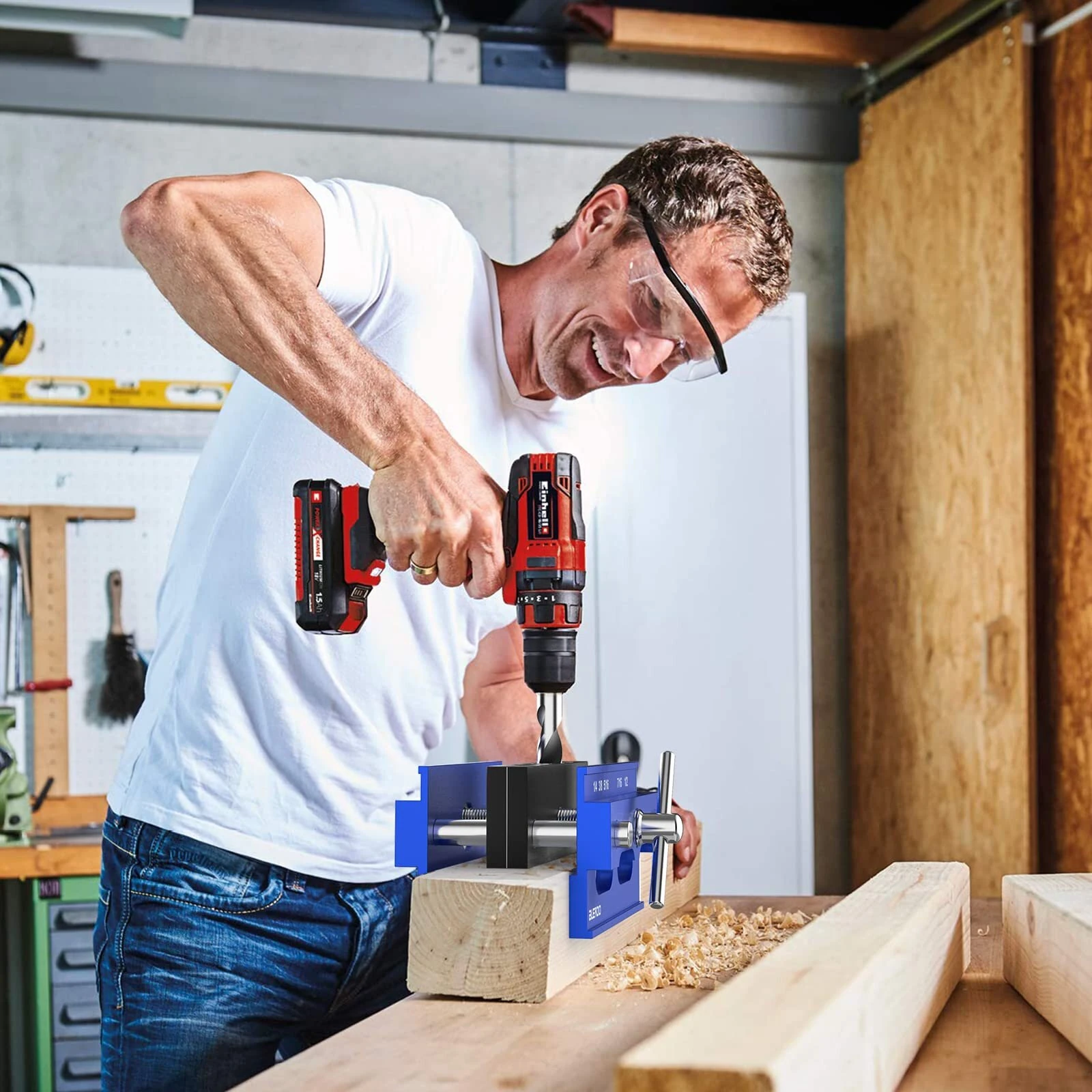 Self-Centering Doweling Jig Kit | 6 Drill Guide Bushings | Metric & Imperial Scale - Image 2