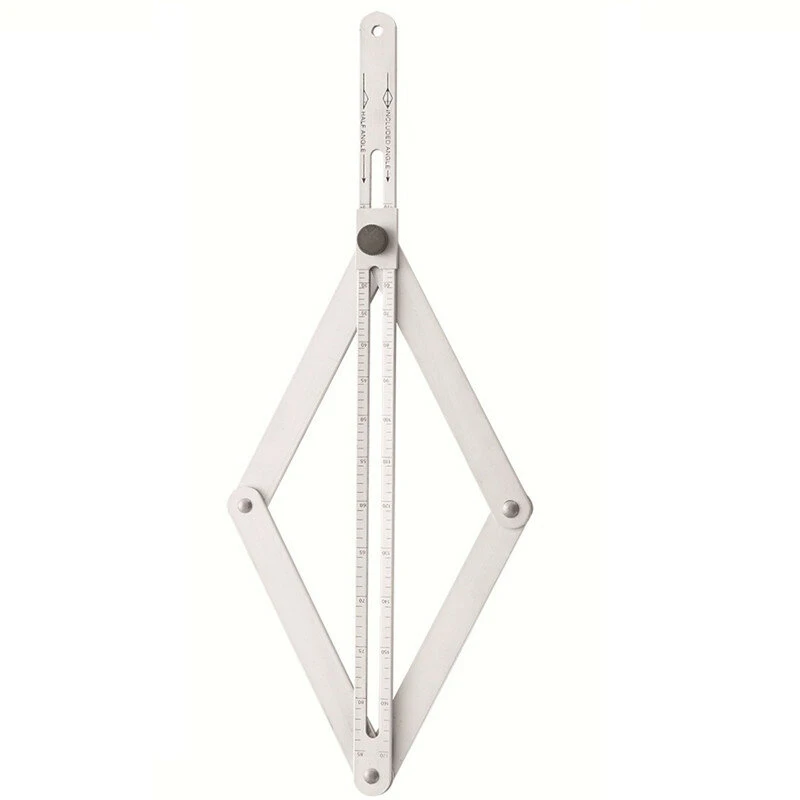 Aluminum Alloy Multi-function Folding Ruler - 4-Side Parallel & Multi-Angle Tool - Image 2