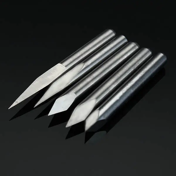 5pcs Tungsten Steel Engraving Bits | 3.175mm Shank 0.1mm Tip | 15-60 Degree CNC PCB Tool - Image 4
