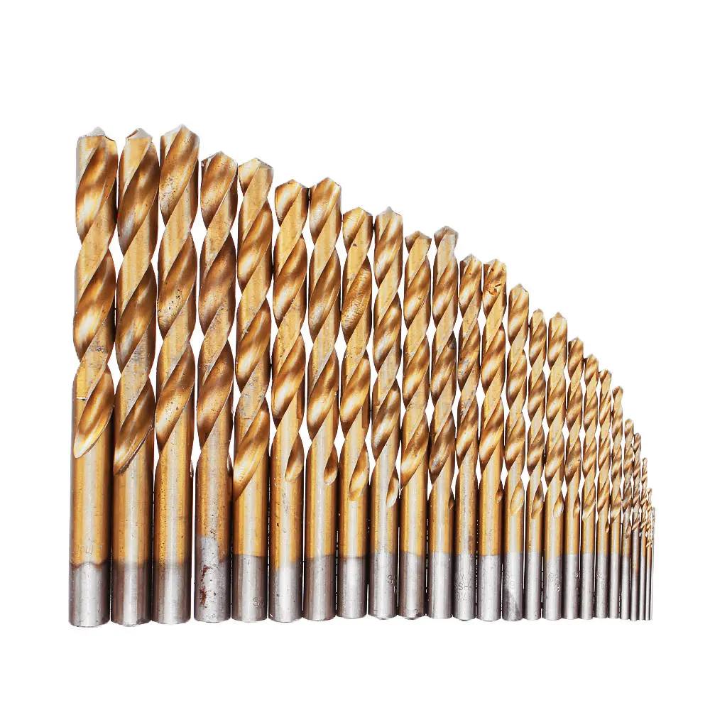 M2 HSS 6542 Titanium Coated Drill Bit Set | 25Pcs 1-13mm for Wood & Metal - Image 3