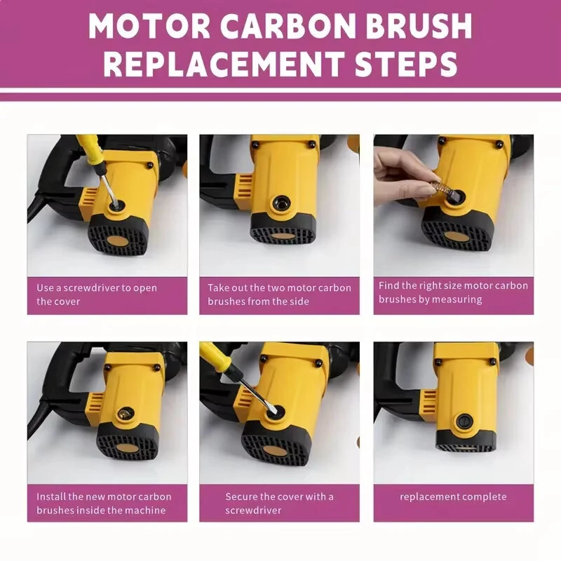 General Electric Motor Carbon Brushes - 40pcs Repair Kit | 10 Types Graphite Brush Set - Image 3