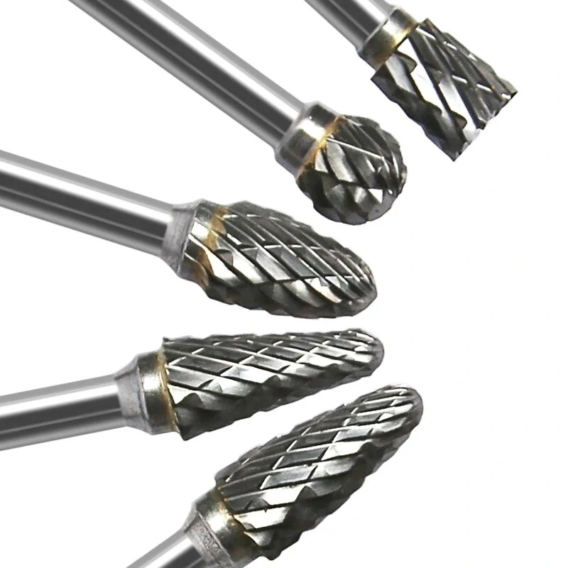 10Pcs 1/8 Shank Tungsten Carbide Milling Cutter Set | HSS Steel Cone & Diamond Drill - Image 3