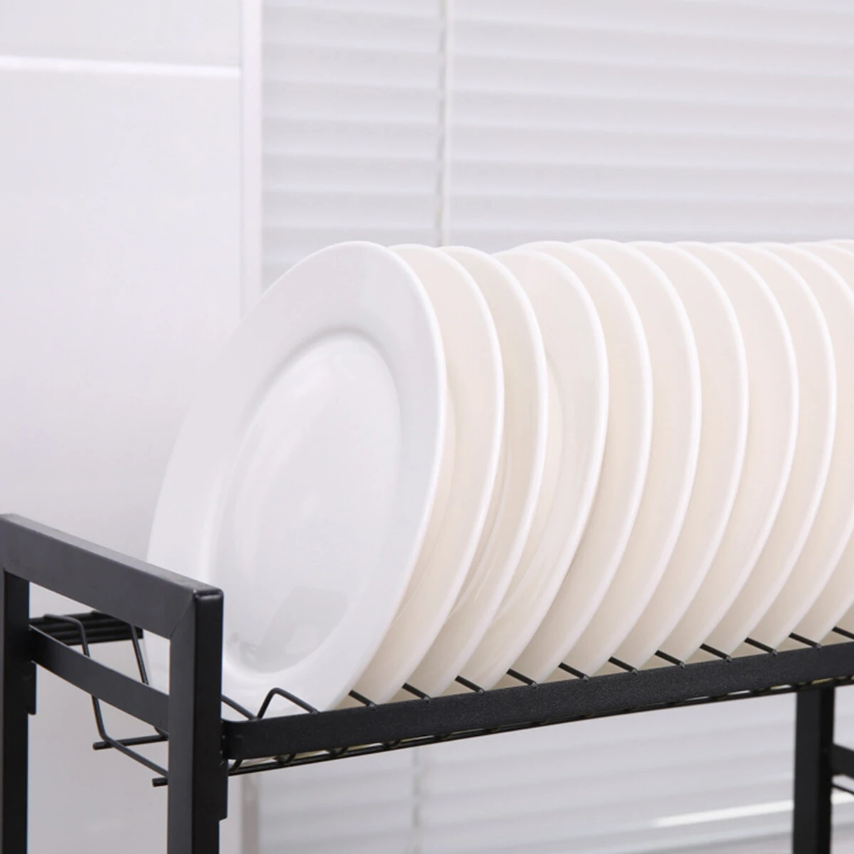 Three-tier Kitchen Storage Rack | Multi-function Dish Rack & Cabinet - Image 2