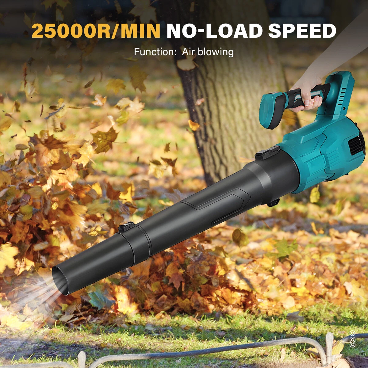 Drillpro 20V Brushless Leaf Blower - 25000rpm Turbo 3-Speed Garden Tool - Image 3