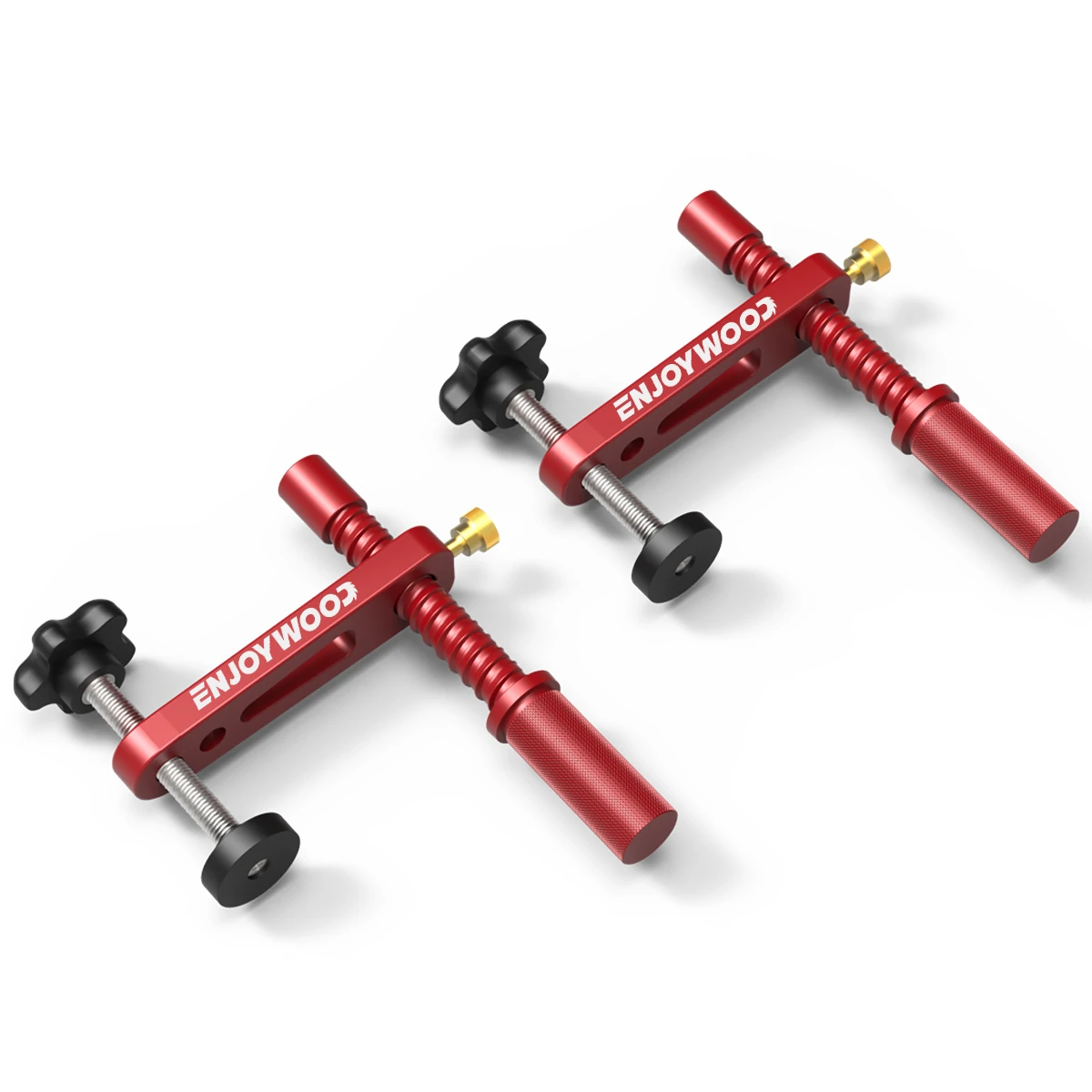ENJOYWOOD 2 Pack 19mm Bench Dog Hold Down Clamps | Fast-Acting MFT Table Clamp with Protective Pads - Image 2
