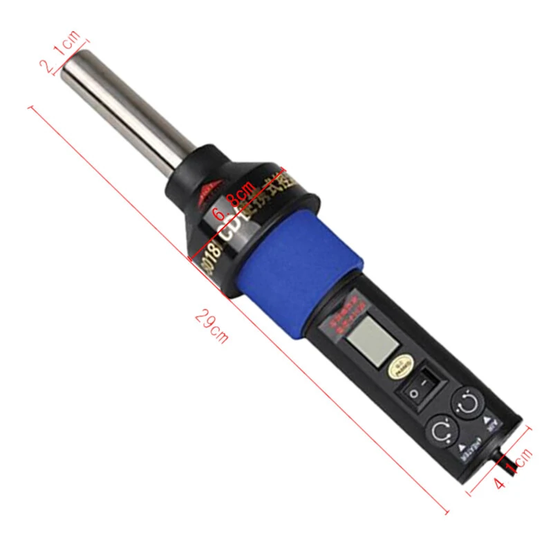 DANIU 8018LCD Hot Air Gun - 450°C Adjustable Desoldering Station with 4 Nozzles - Image 5