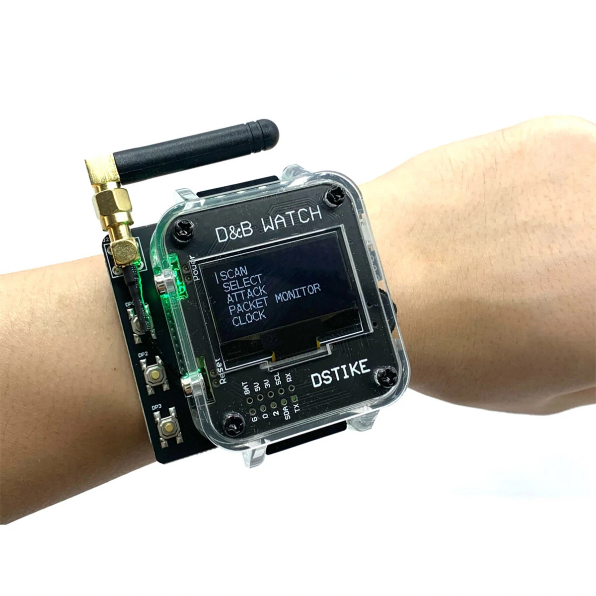 DSTIKE V4 WiFi Deauther Watch - ESP8266 & Atmega32u4 Programmable Bad USB | Test Tool - Image 2