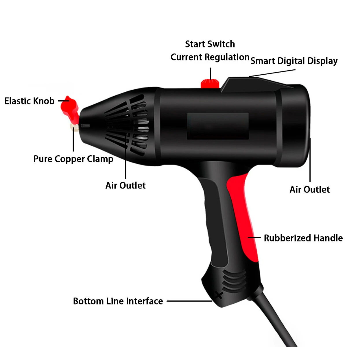 220V 4000W ARC Welding Machine | Portable Handheld Welder for 2.5mm/3.2mm Rods - Image 5