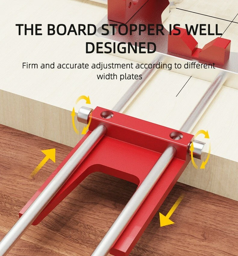 ENJOYWOOD Upgraded Multi-Angle Drill Guide | Adjustable Hole Punch Locator with Handles & Blocks - Image 5