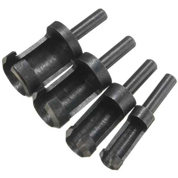 4pcs Wood Plug Hole Cutter Set - 6mm 10mm 13mm 16mm Tenon Drill Bits - Image 3