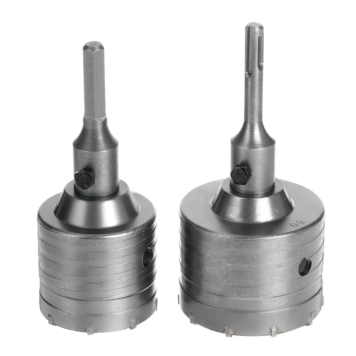 65mm 80mm Hole Saw Kit for Concrete & Stone - Plus Shank Drill Bit with Wrench - Image 4