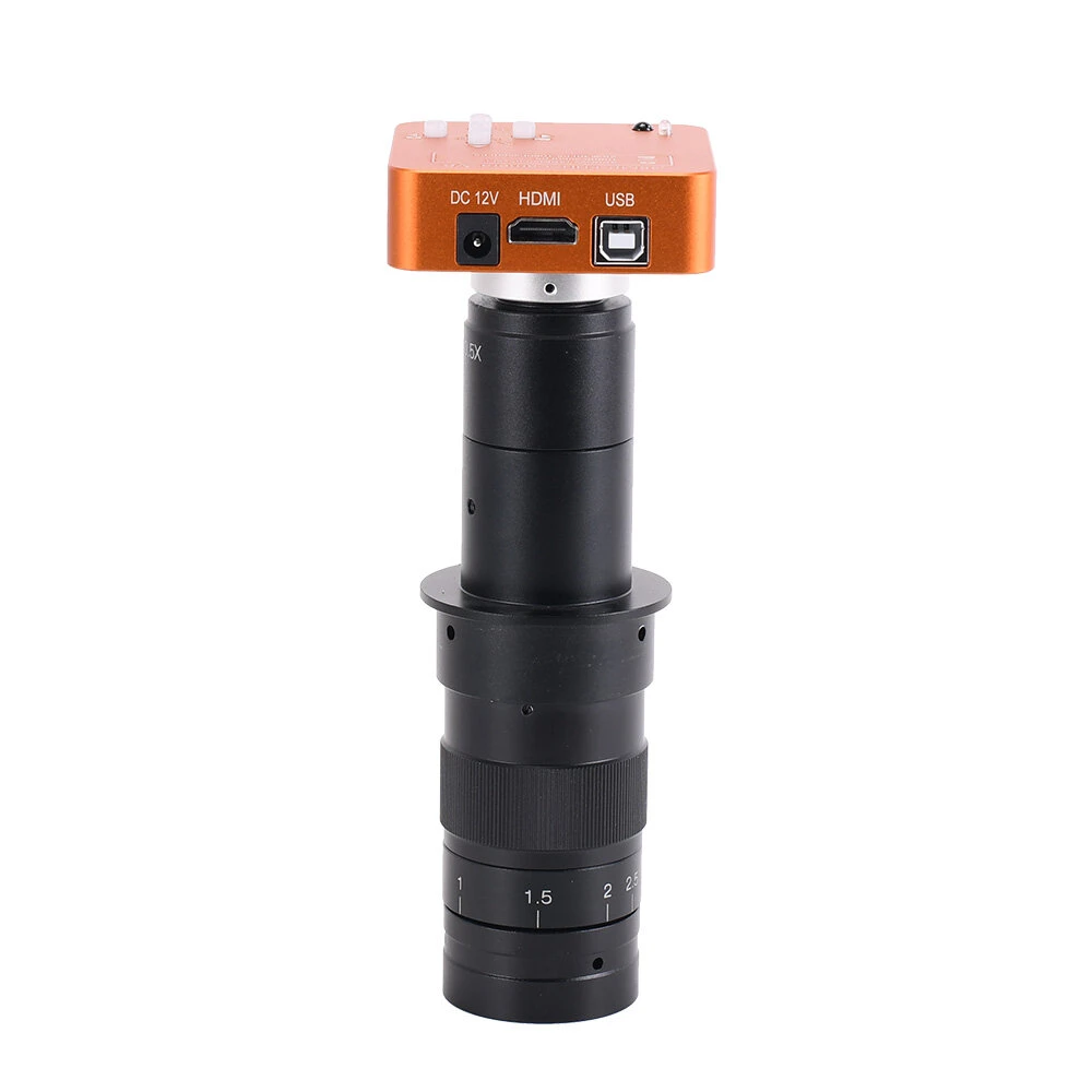 HAYEAR 48MP Microscope Camera - 180X Lens & 56 LED Light | USB HDMI for PCB Welding - Image 3