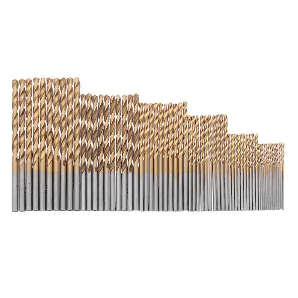 60pcs HSS Titanium Coated Twist Drill Bits | 1-3.5mm Straight Shank Set - Image 2