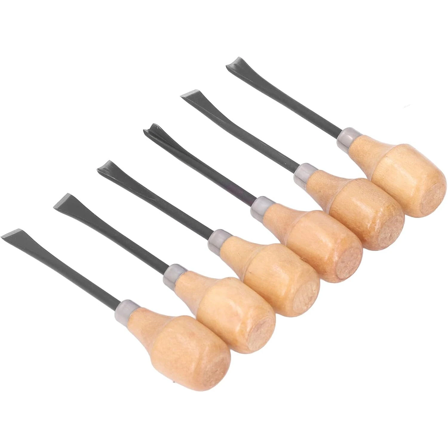 6pcs Wood Carving Chisel Set | Ergonomic Beech Handle & Heat Treated Steel - Image 5