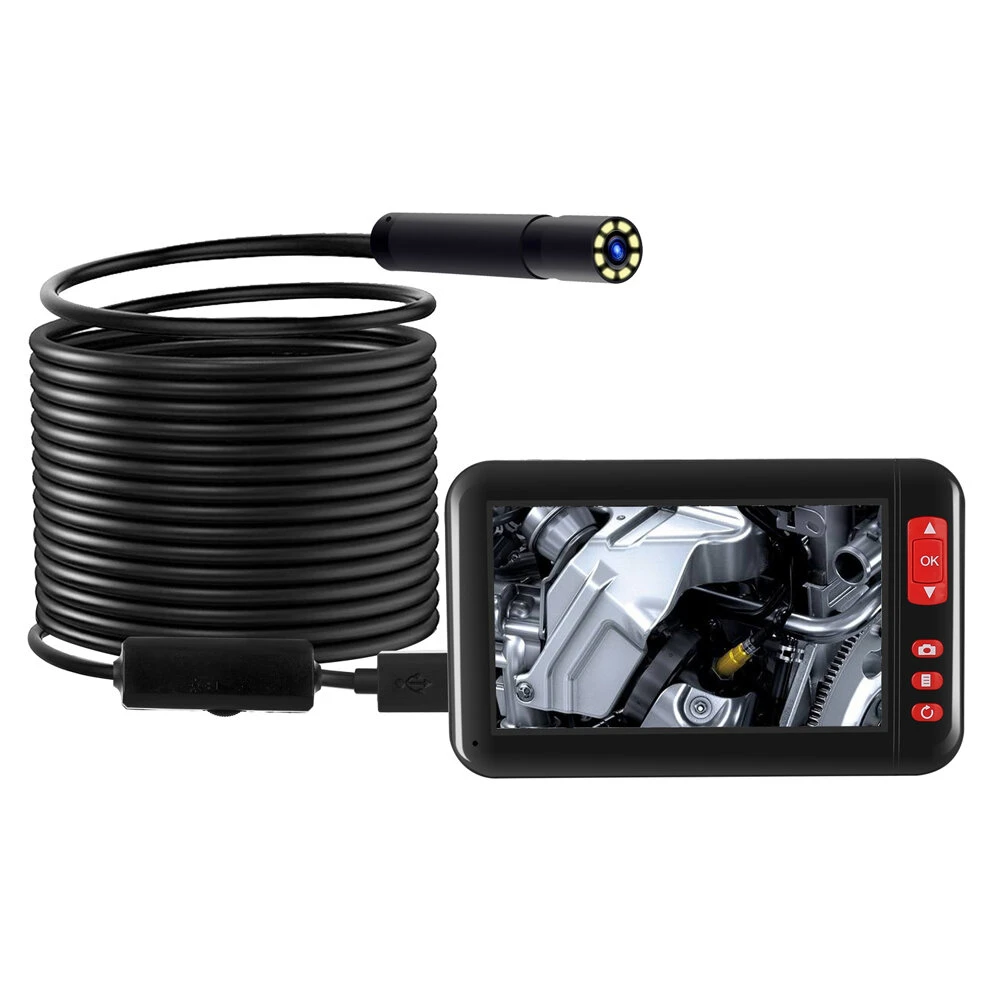 Hard Wire Digital Borescope - 5m 1080P HD | 4.3in Screen & 8 LEDs - Image 4