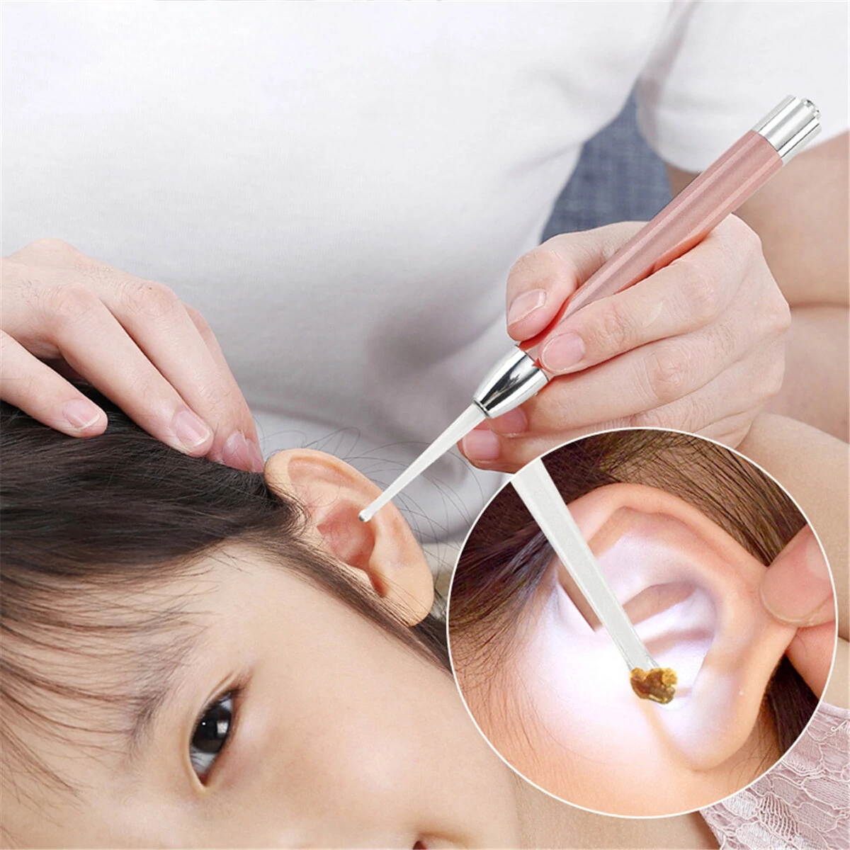 LED Flashlight Earpick - Ear Wax Remover Tool for Kids & Adults with Light - Image 2