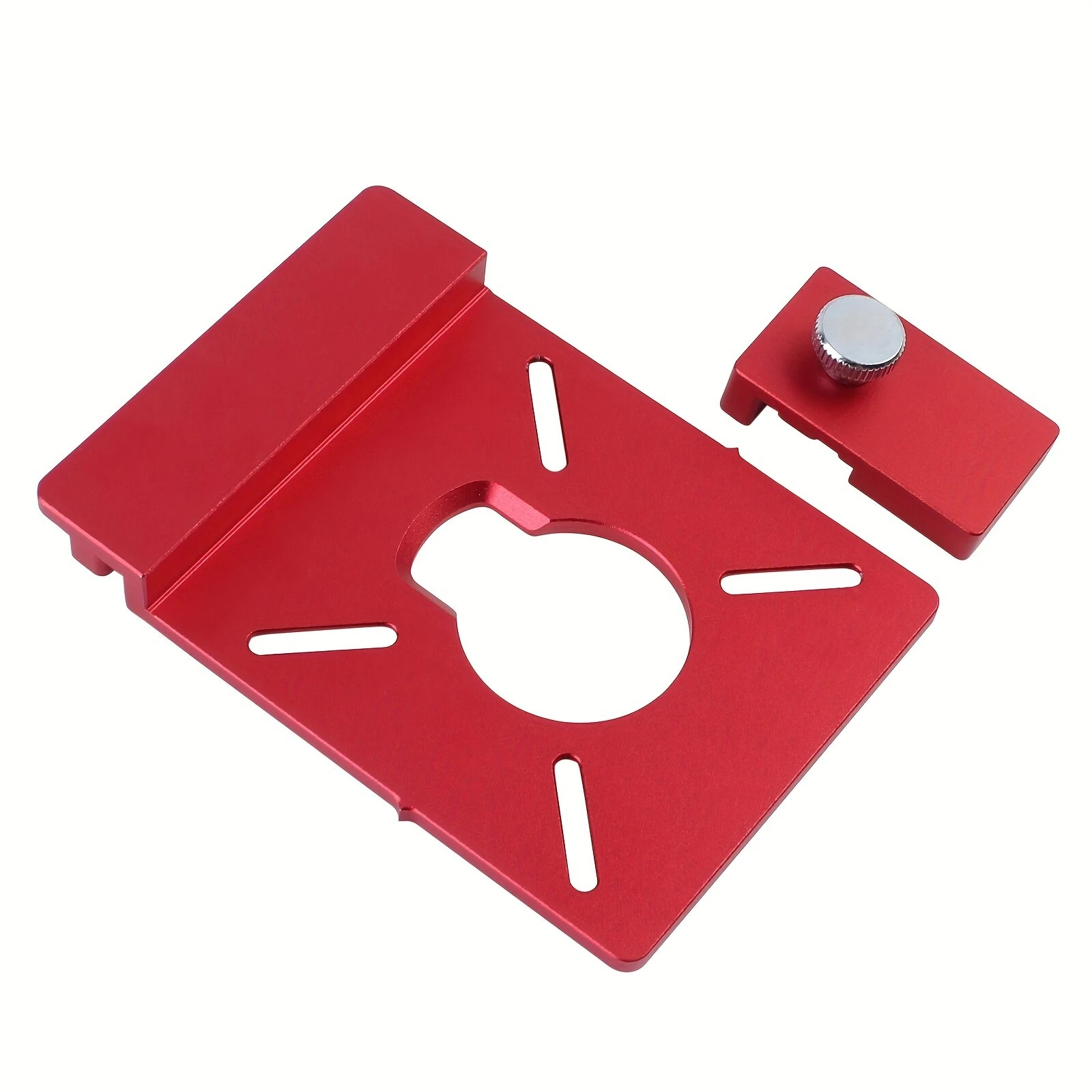 Aluminum Router Guide Rail Adapter | Straight Line Milling Groove Tool with Limiter - Image 4