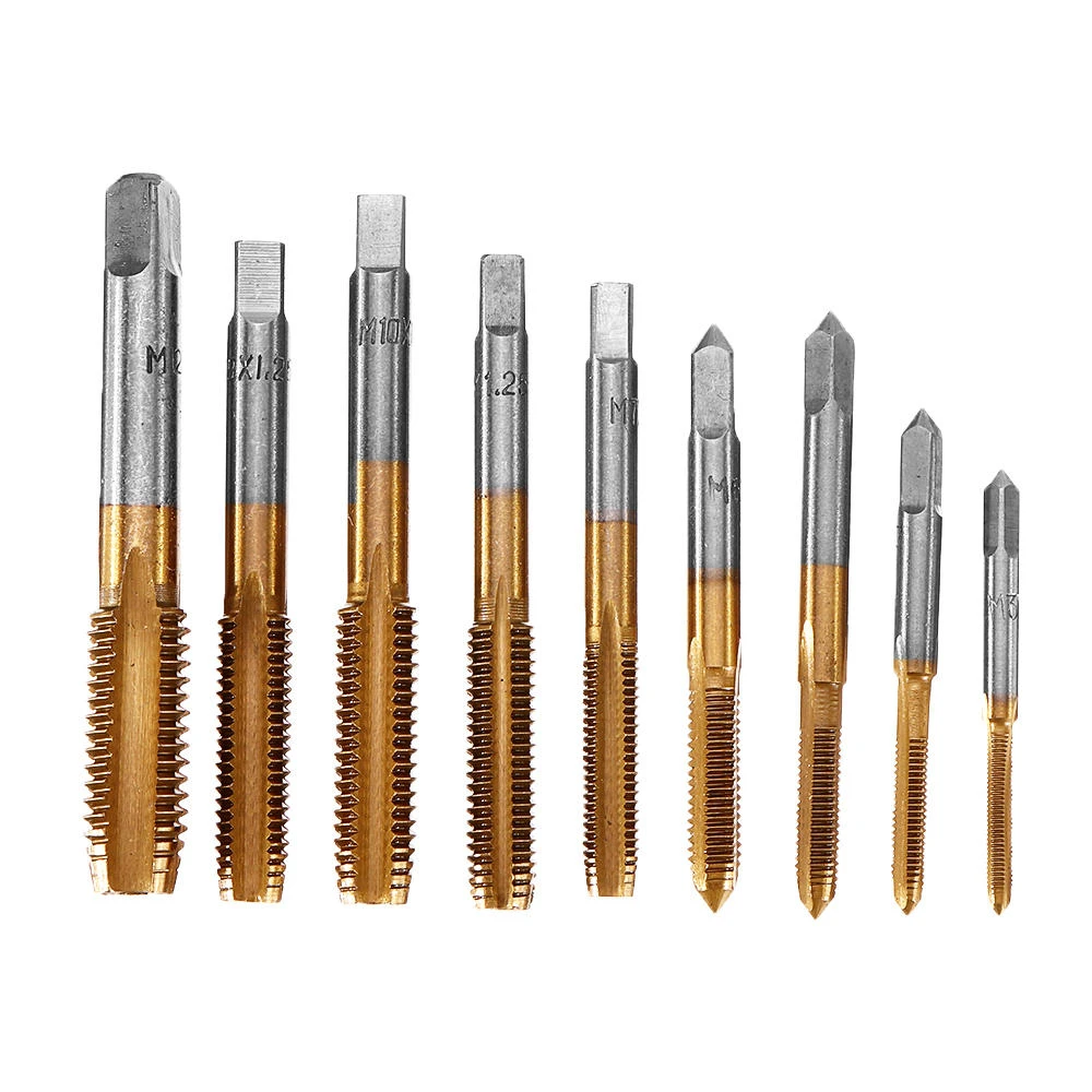 Drillpro 20pcs Alloy Steel Tap and Die Set | M3-M12 Metric Thread Repair Kit - Image 3
