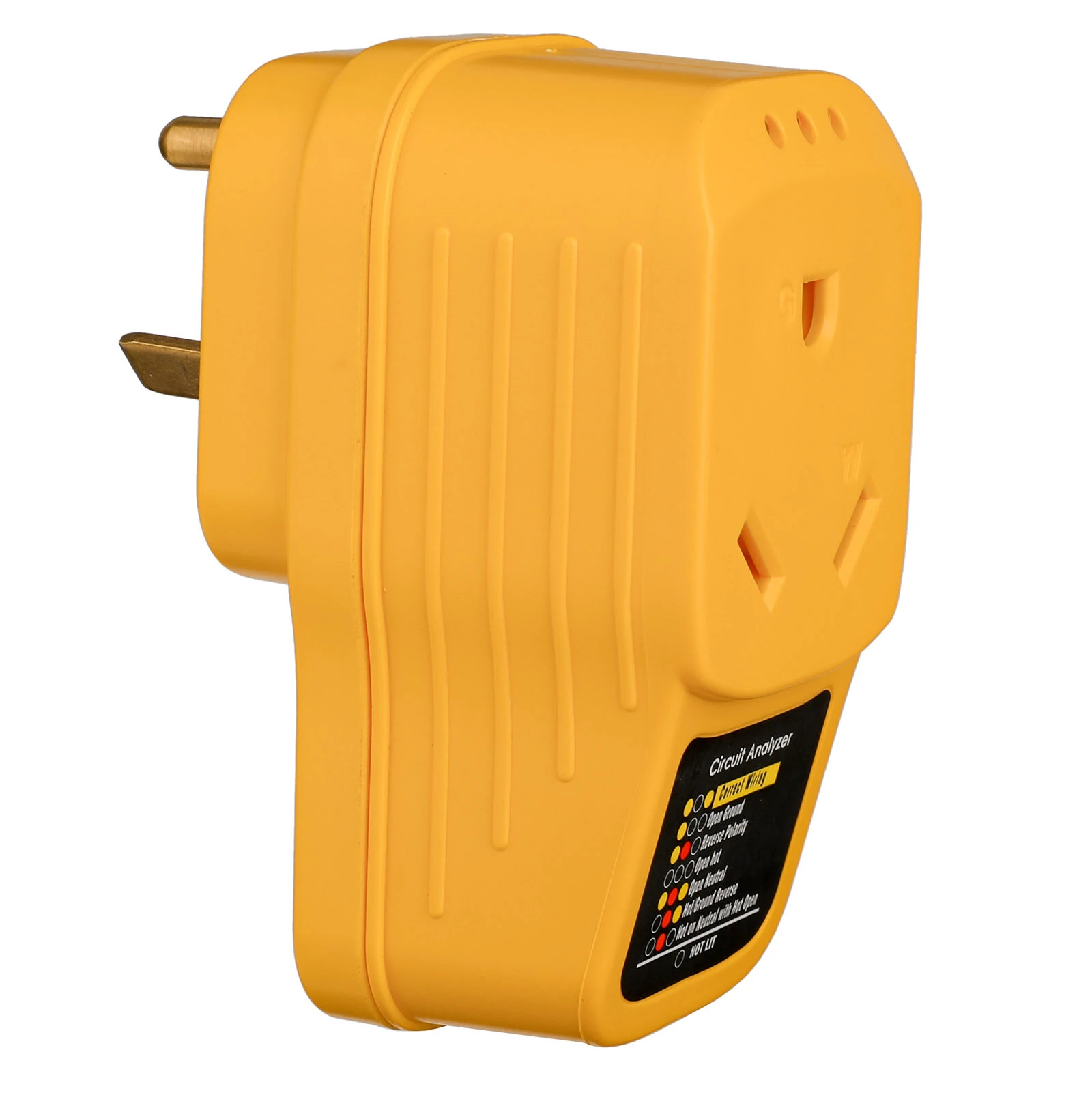 30 Amp RV Surge Protector & Circuit Analyzer with LED Indicator | Male to Female Adapter - Image 3
