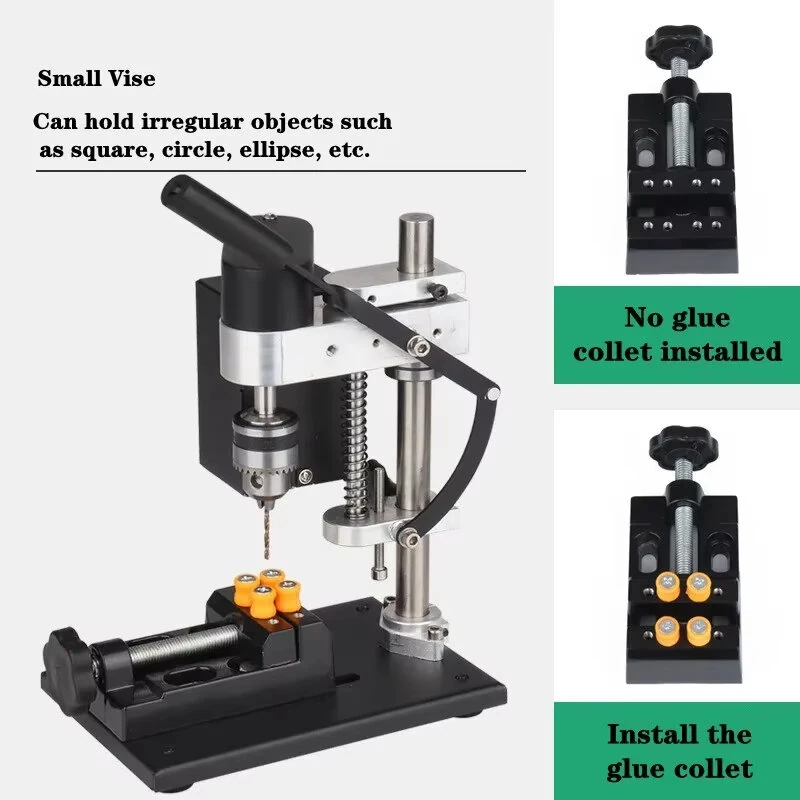 775 DC Motor Mini Bench Drill - 200W Adjustable Speed | EU Plug for Woodworking & Metal - Image 4