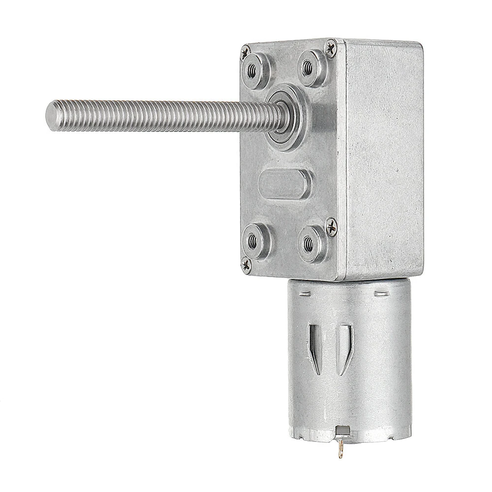Machifit JGY370 12V DC Gear Motor - 50mm M6 Screw 18/23 RPM Self-Locking - Image 3