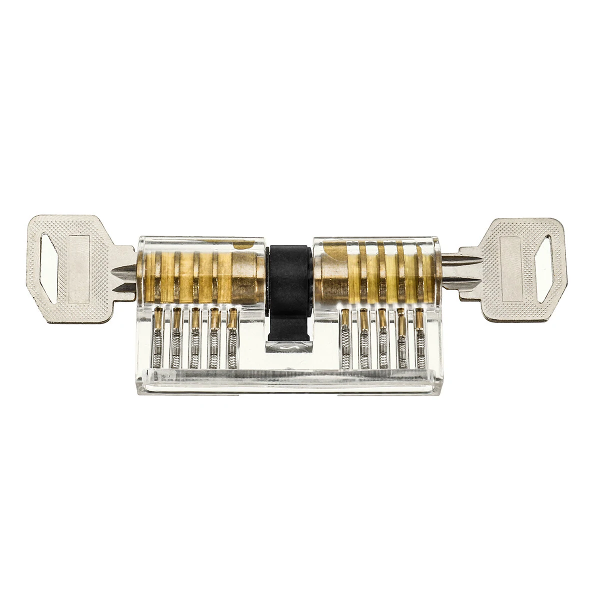 42PCS Stainless Steel Practice Padlock Set | 3 Transparent Locks for Quick Opening - Image 4