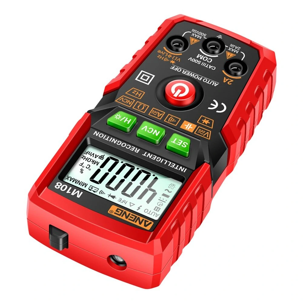ANENG M108 Digital Multimeter | True RMS Auto-Ranging 4000 Counts with NCV & Flashlight - Image 3