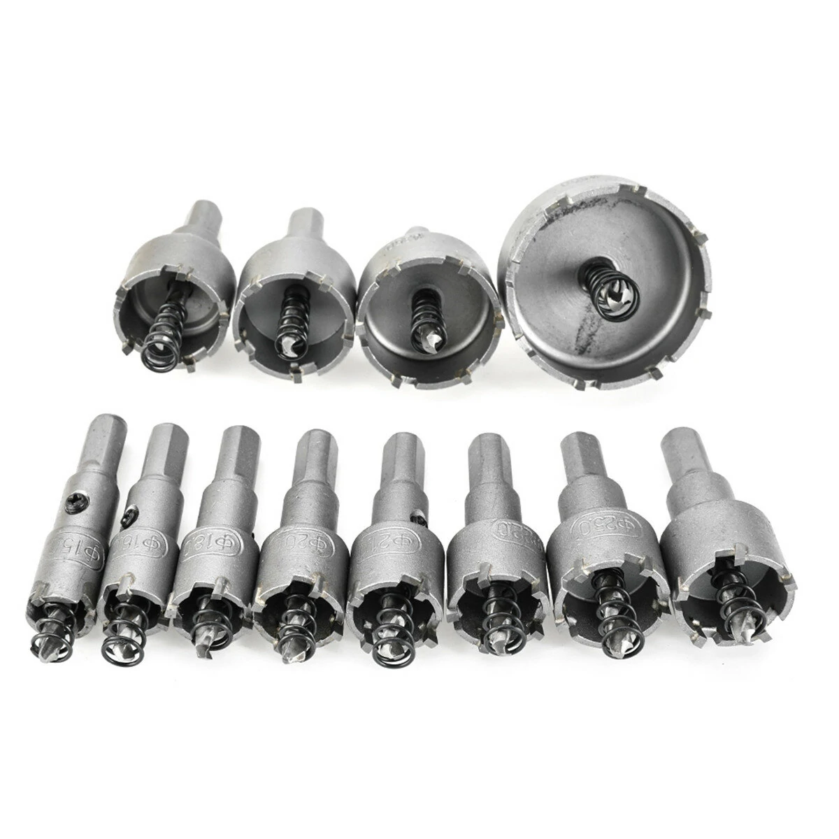 Drillpro 12pcs Hole Saw Set | 15-50mm Alloy Cutter for Wood & Metal - Image 2