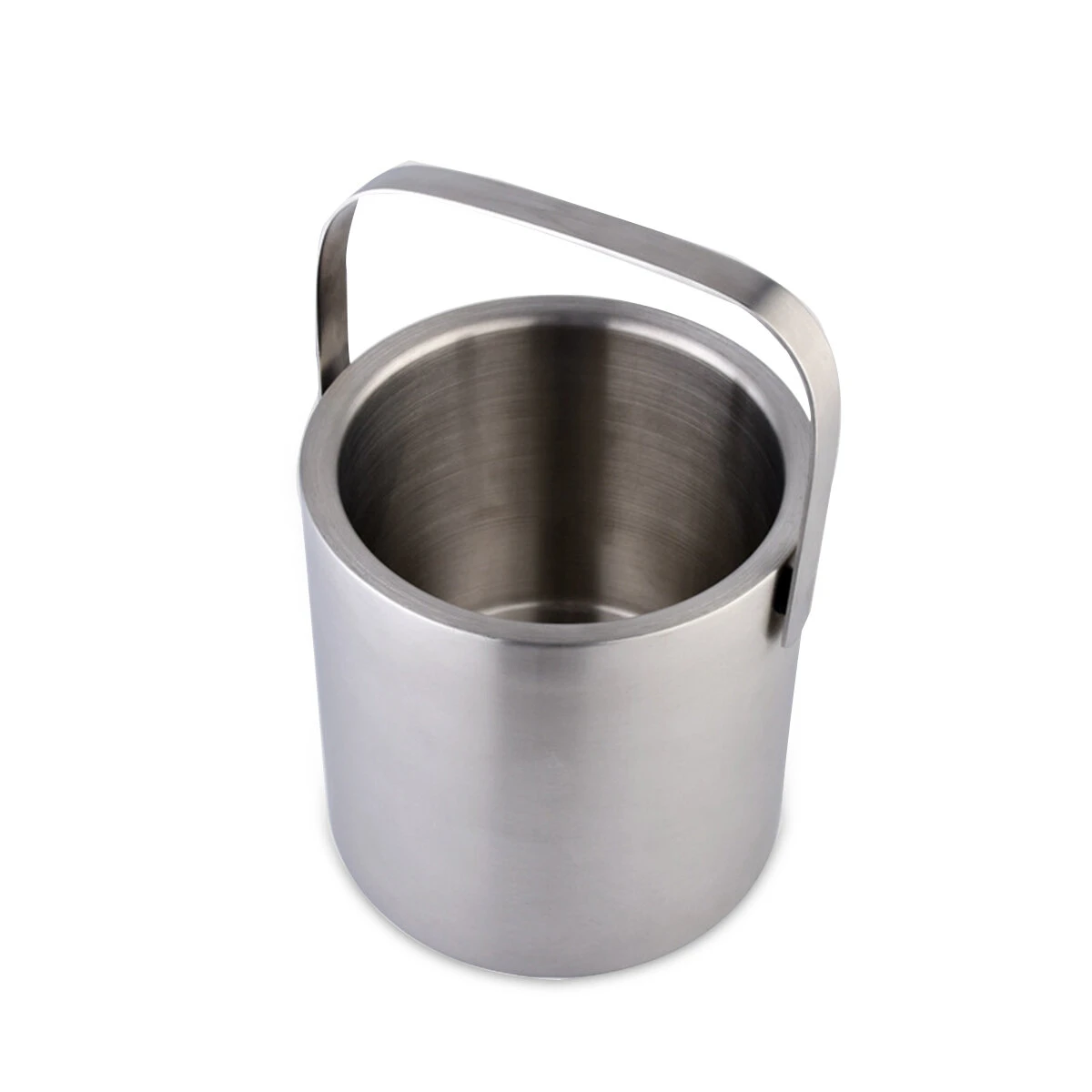 1.3L Double Wall Insulated Ice Bucket with Tongs | Stainless Steel Handle - Image 4