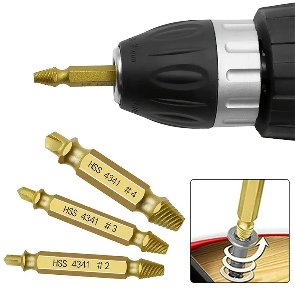 Damaged Screw Extractor Set - 6PCS High Speed Steel Bolt Remover Tools - Image 4