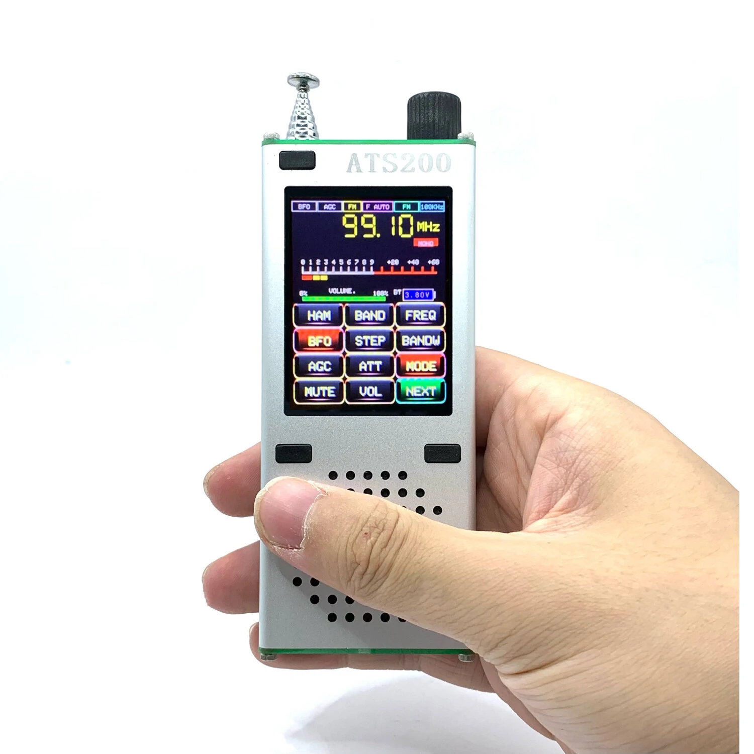 ATS200 Aviation Band Radio Receiver - FM SI4732 with ESP32 & Bluetooth - 2.4 Inch Touch Display - Image 2