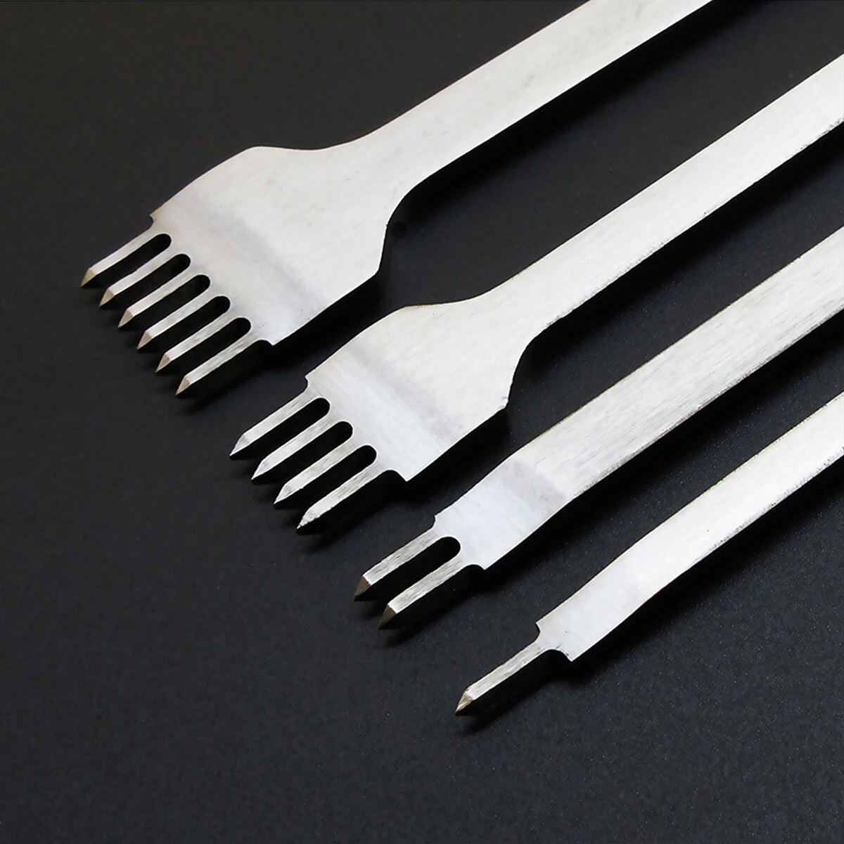 4Pcs Leather Hole Punch Tool Set - 3/4/5/6mm Sizes for DIY Craft Projects - Image 3