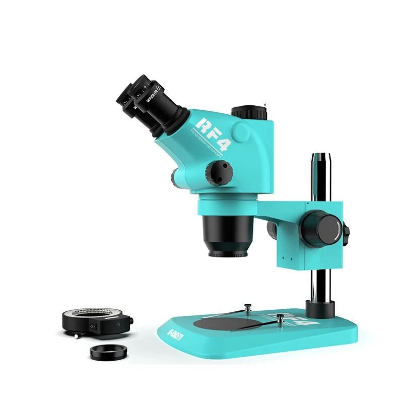 RF4 RF6565TV Trinocular Stereo Microscope | 6.5X-65X Zoom | 144 LED Lights - Image 2