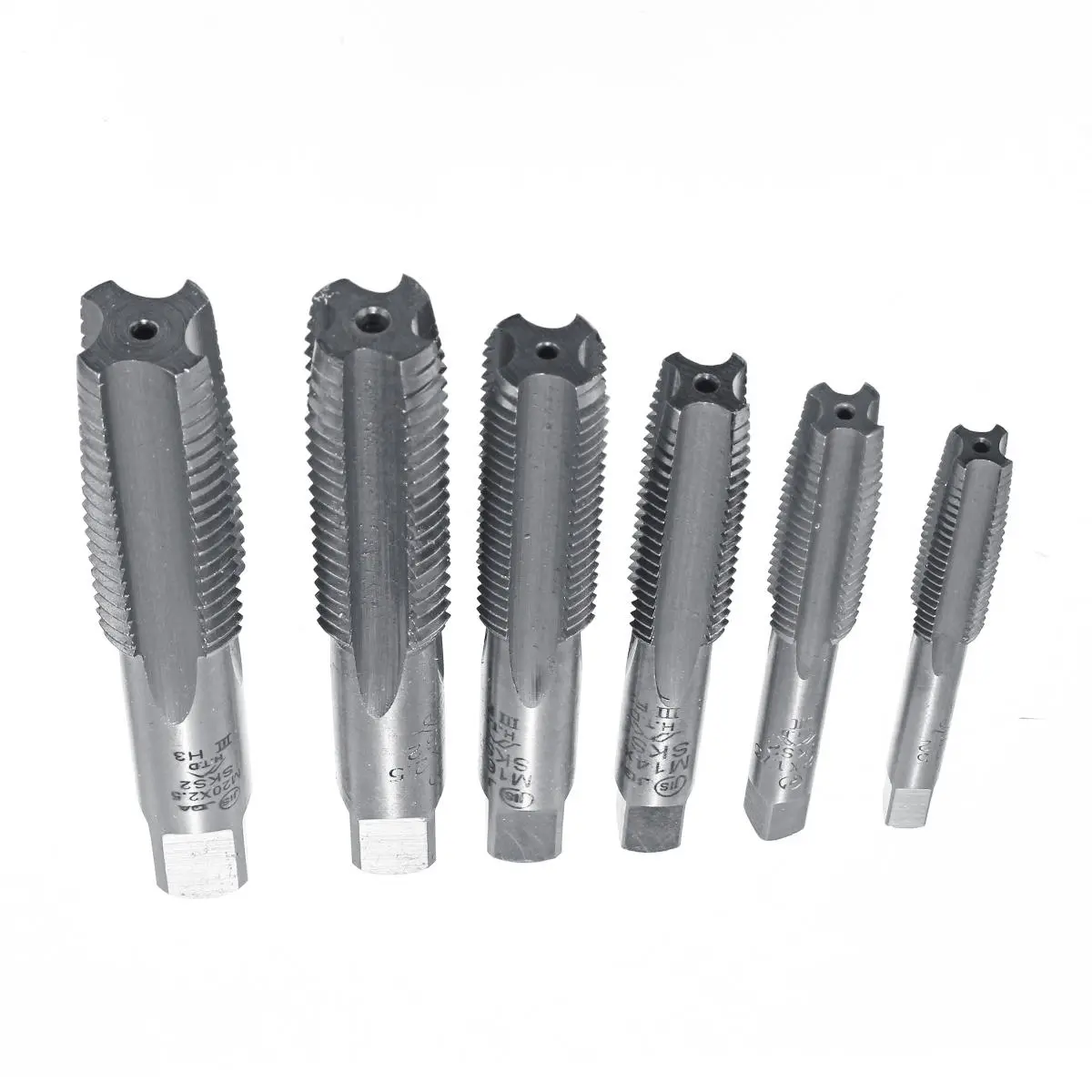 3pcs M10-M20 HSS-4341 Screw Tap Kit | High-Speed Steel Straight Flute Tools - Image 3