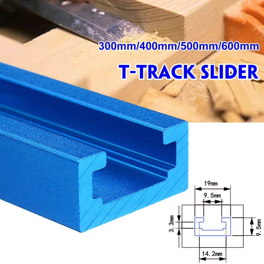 Aluminium Alloy T-track Miter Track - 300-600mm for Router Table & Workbench - Image 2
