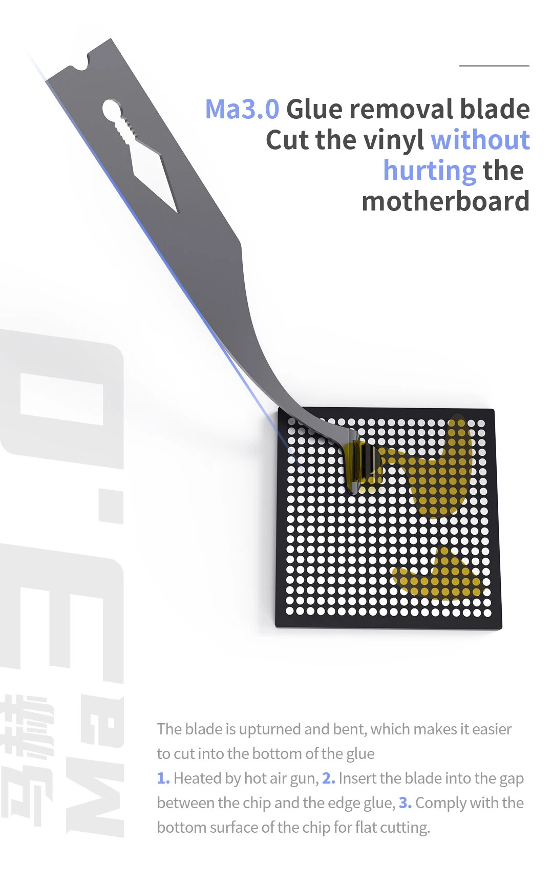 Trom Handmade MA 1.0 MA 2.0 MA 3.0 Prying Tools - Professional Mobile Phone Motherboard Repair Kit - Image 5
