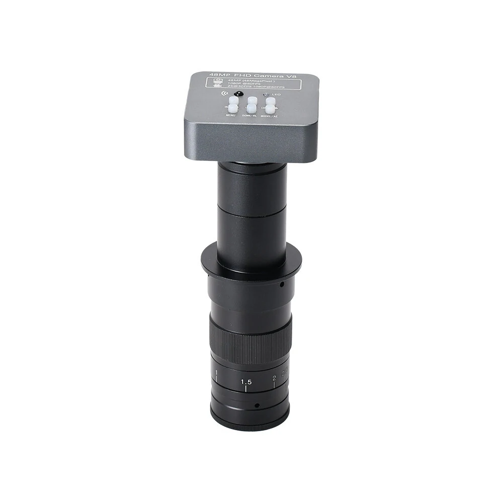 HAYEAR 48MP 1080P 2K USB Microscope Camera - 10X-180X Zoom | C-Mount for Welding Repair - Image 2