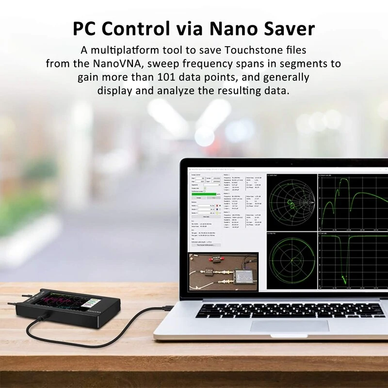 NanoVNA-H4 Vector Network Analyzer | 50KHz-1.5GHz HF/VHF/UHF | 4-inch LCD - Image 4