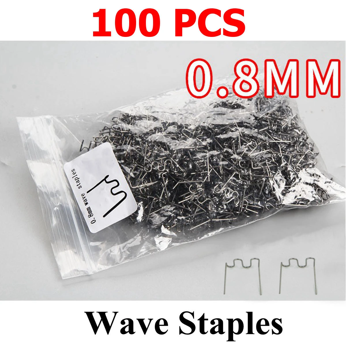 Hot Stapler Welding Kit - 100Pcs Wave Staples for Car Bumper & Fender Repair Tool - Image 4