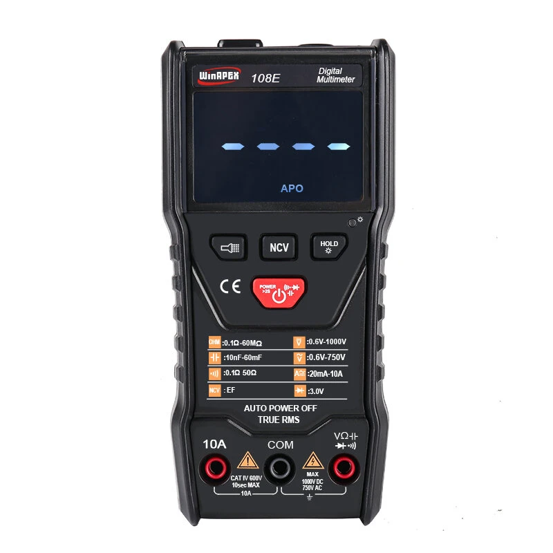 WinAPEX 108E Digital Multimeter | 6000 Counts Auto-Ranging True RMS - Image 2