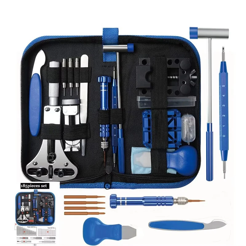 Watch Repair Kit - 185pcs Professional Tools Set with Case Opener & Battery Press - Image 4