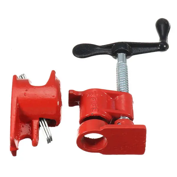 Wood Gluing Pipe Clamp Set - 1/2 Inch Heavy Duty Professional | Cast Iron - Image 3