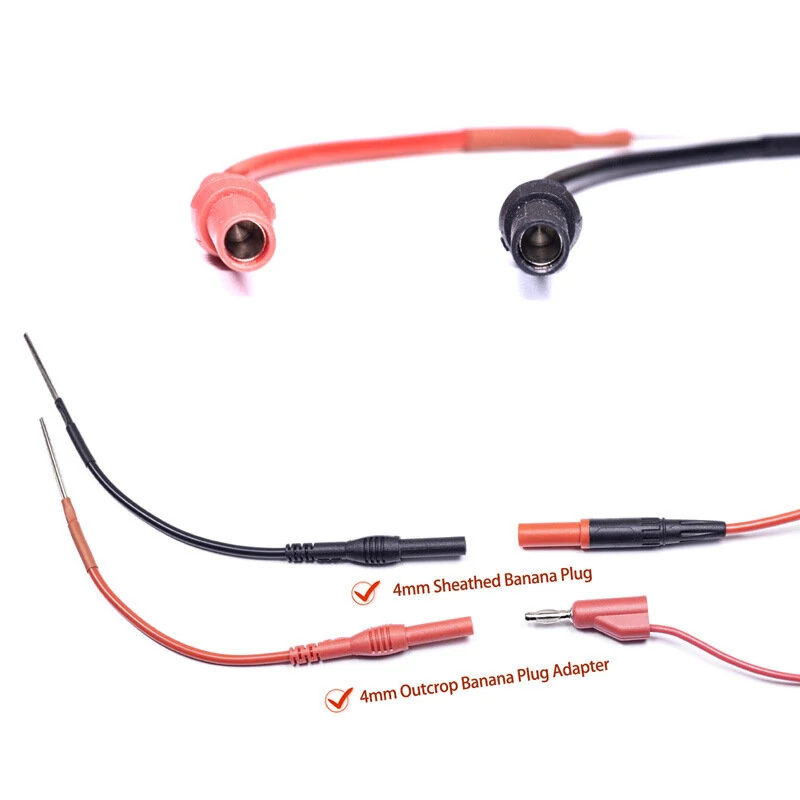4mm Sheathed Banana Plugs & Adapters | Multimeter Test Hook Connectors | Secure Signal Integrity - Image 2