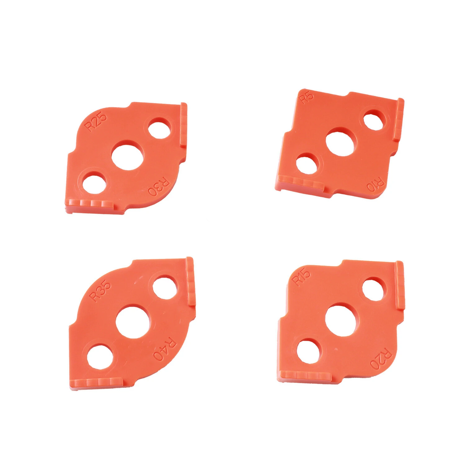 4pcs Woodworking Router Corner Jig | R Angle Template for Curved Milling - High Hardness ABS Tool - Image 3