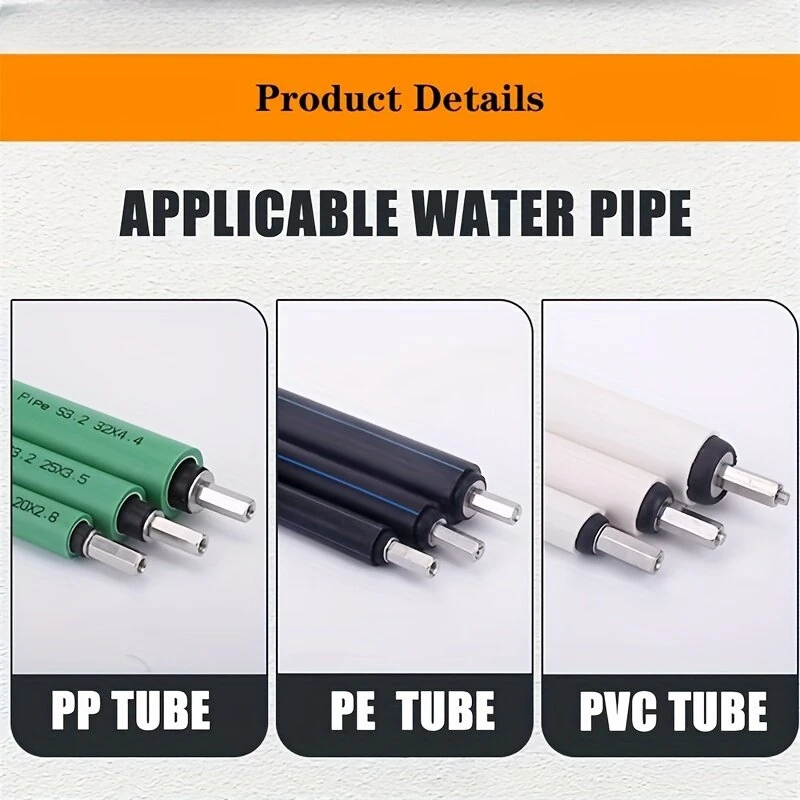 Stainless Steel Pipe Plug Tool Kit - 5pcs Hot Melt Water Stopper Set with T-Handle - Image 5