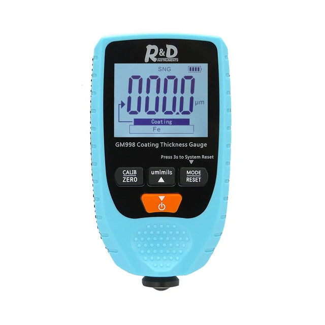 R&D GM998 Paint Coating Thickness Gauge | 0-1500um Fe/NFe Probe | Metal & Electroplate Tester - Image 4
