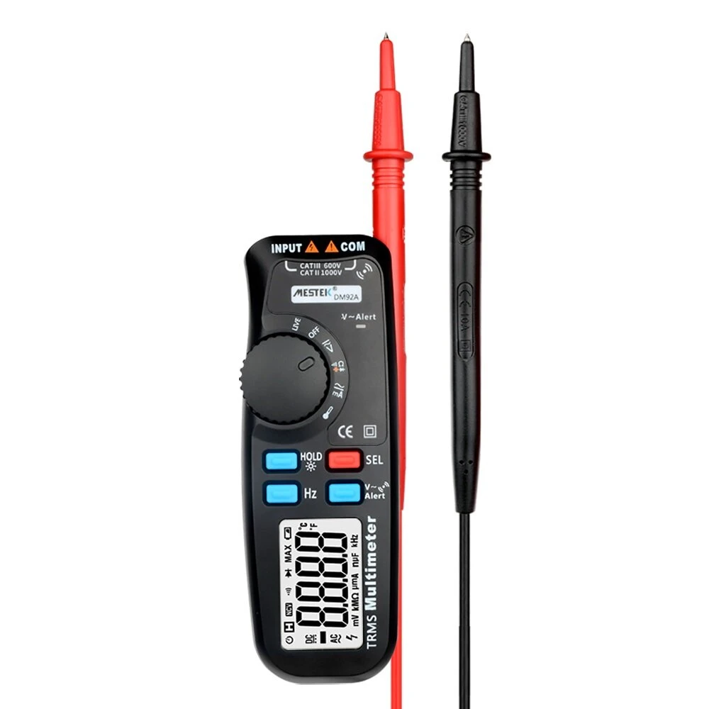 MESTEK DM92A Digital Multimeter | True RMS 6000 Counts | Auto Range & Temp - Image 2
