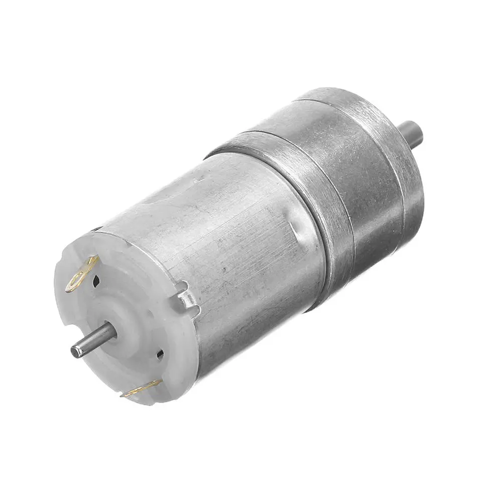 Chihai DC 7.4V Geared Motor - 340 or 550 RPM with Bracket & Wheel - Image 4