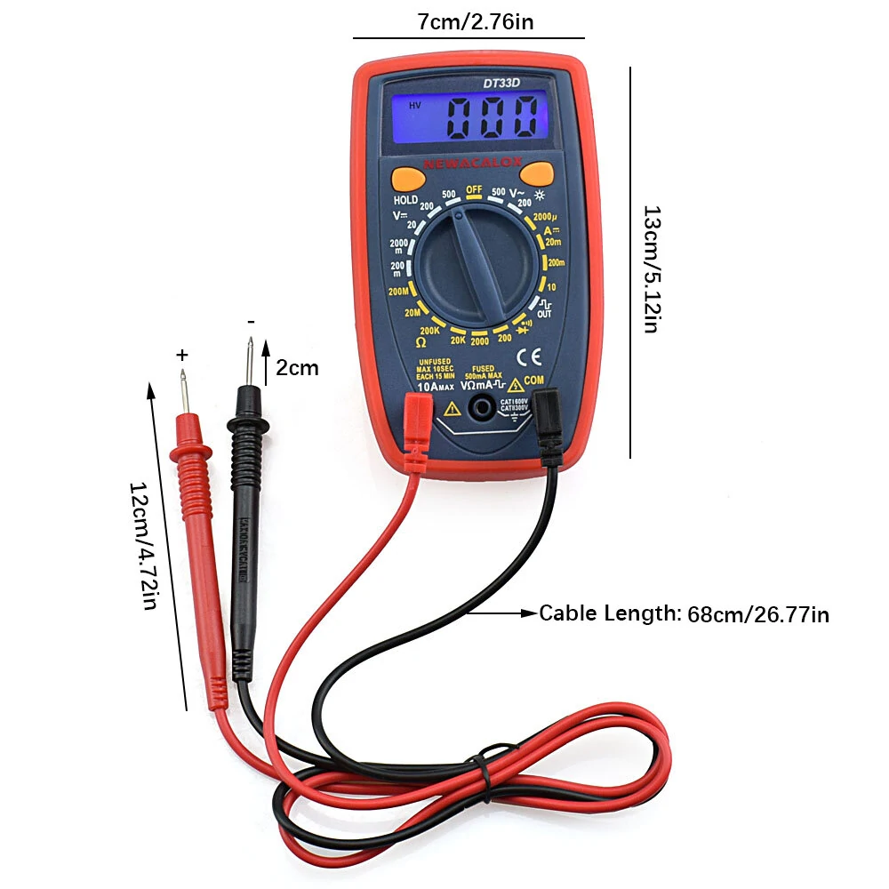 NEWACALOX 60W Soldering Iron Kit | Digital Multimeter, Desoldering Pump | EU/US Plug - Image 5