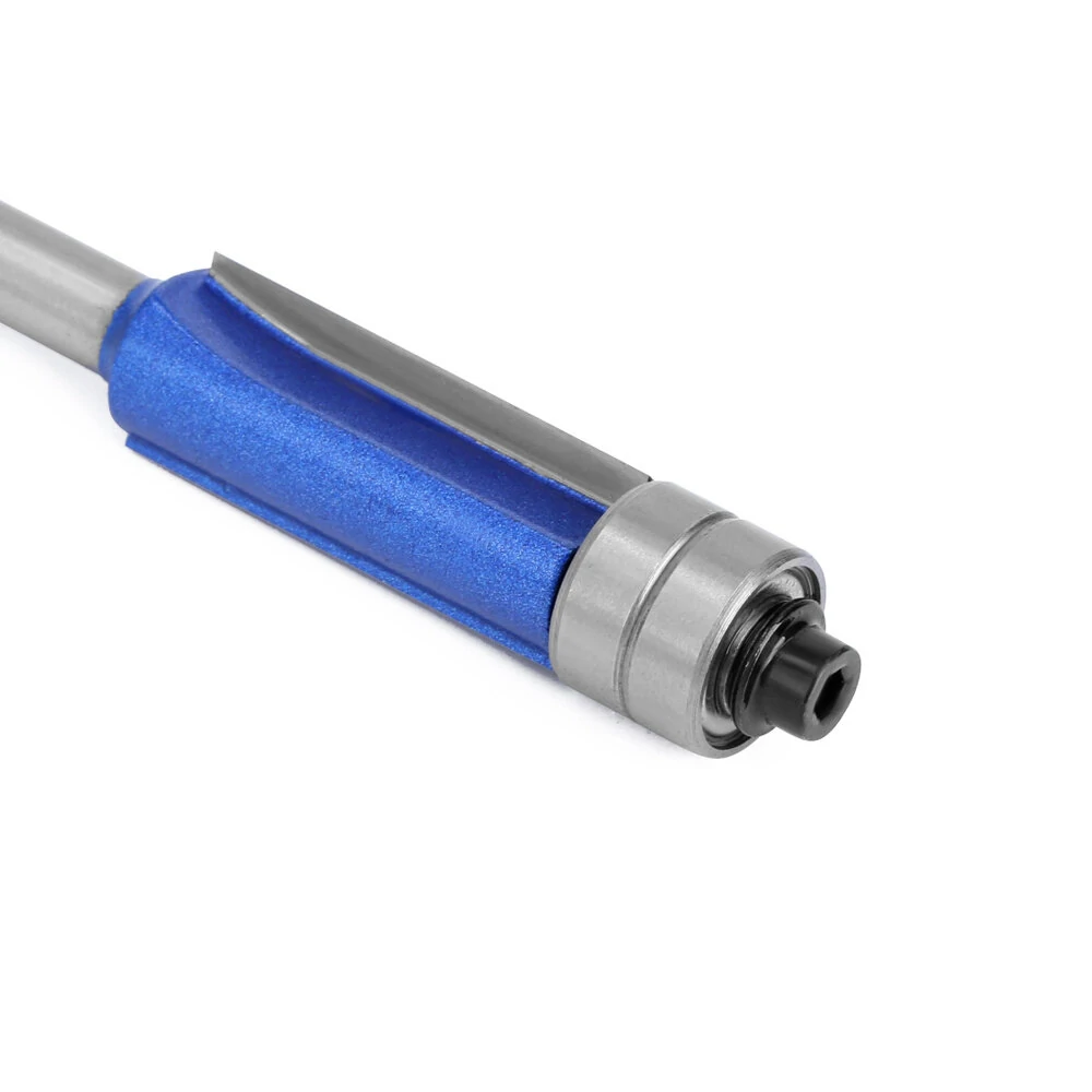 Silver Blue Double Bearing Router Bit - Trimming Knife for Woodworking & Milling - Image 3